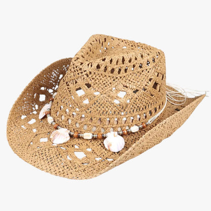 Skye | Cowboy-Hut Unisex aus Vintage-Stroh