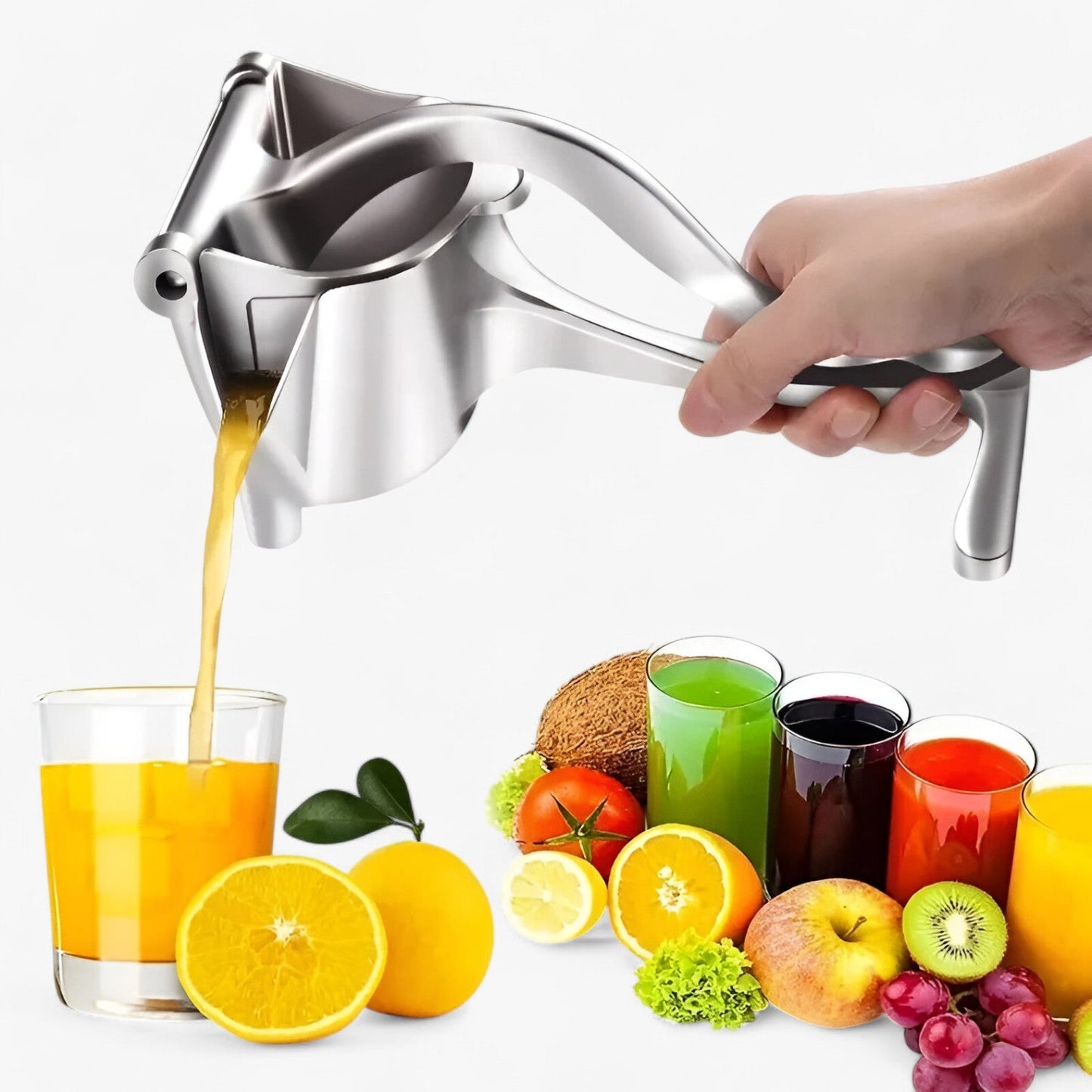 Manueller Entsafter: Jederzeit mühelos frischer Saft