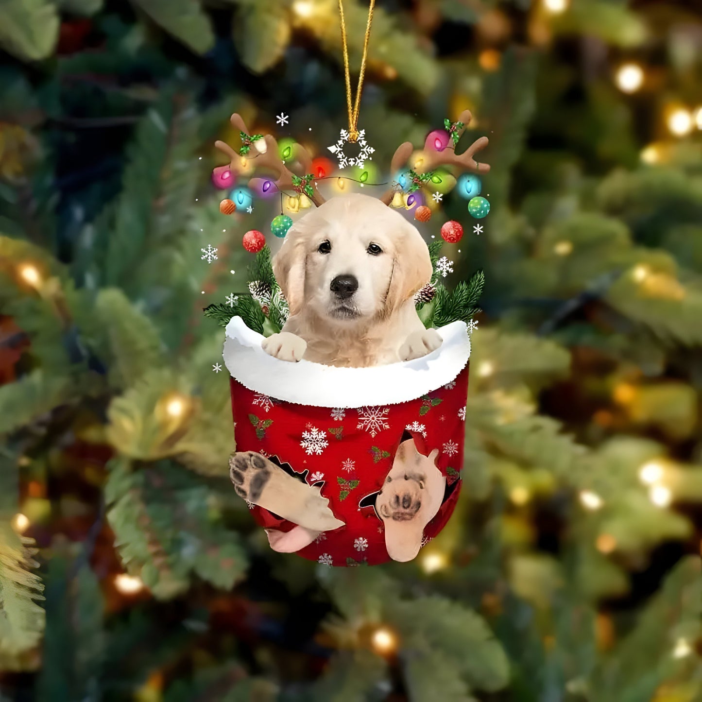 Hübsche Welpen-Dekoration | Weihnachtsbaum-Anhänger Welpe - Festlicher Charme und Geschenk für Hundeliebhaber