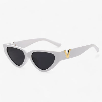 Samara | Luxus Glamour Katzenaugen Sonnenbrille für Damen - UV400-Schutz
