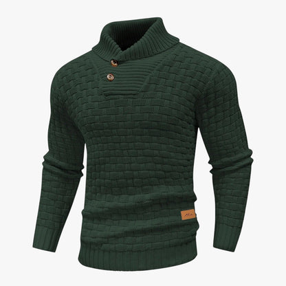 Nathan | Weicher dicker Strickpullover für Herren mit rundem Ausschnitt, kuschelig und wintertauglich