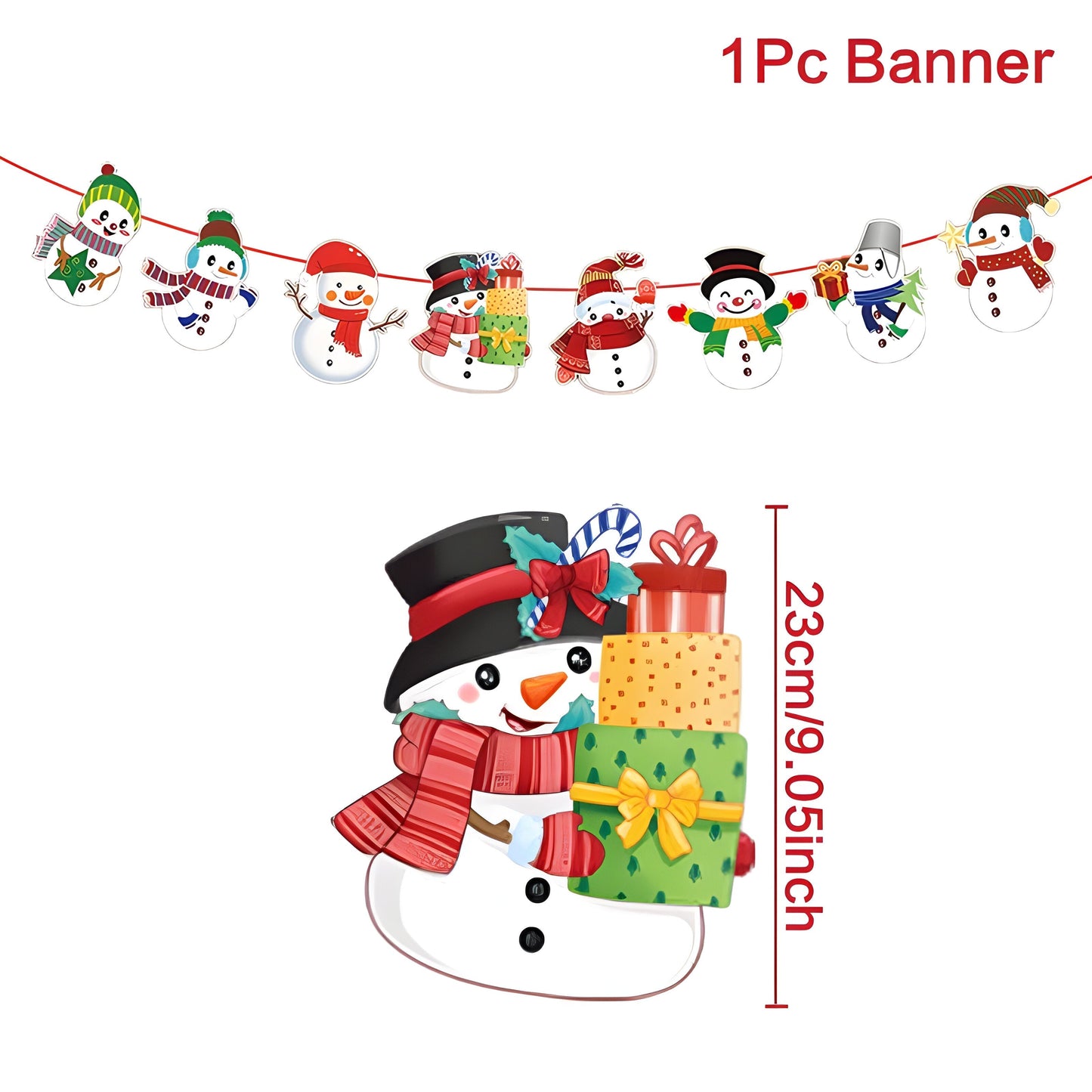 MerryBanner | Weihnachtsbanner-Girlande – verleihen Sie Ihrem Zuhause eine festliche Note