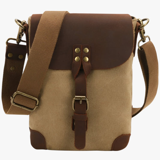Archie | Vintage Umhängetasche aus Stoff und Leder