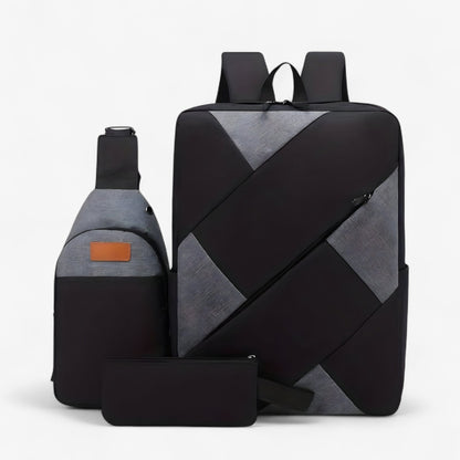 Evan | Set 3 in 1 mit Rucksack und passenden Accessoires