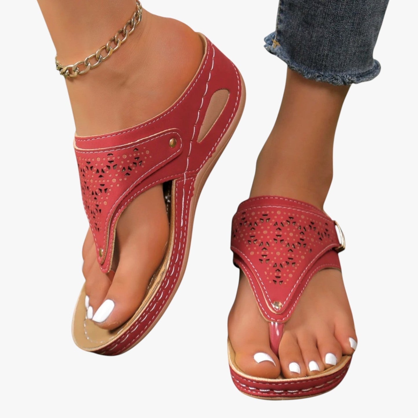 Julia – Damen-Sandalen mit Sommerabsatz