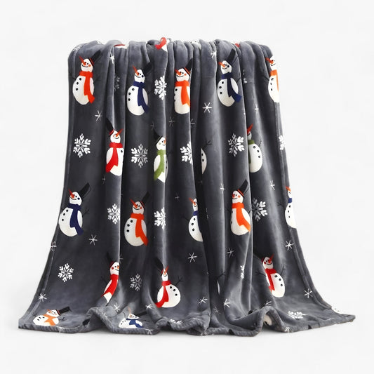 Luxuriöse Weihnachtsdecke aus Fleece - Elegante und kuschelige Urlaubsdekoration