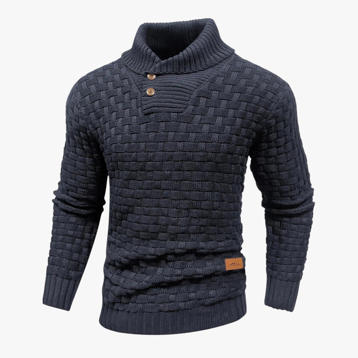 Nathan | Weicher dicker Strickpullover für Herren mit rundem Ausschnitt, kuschelig und wintertauglich