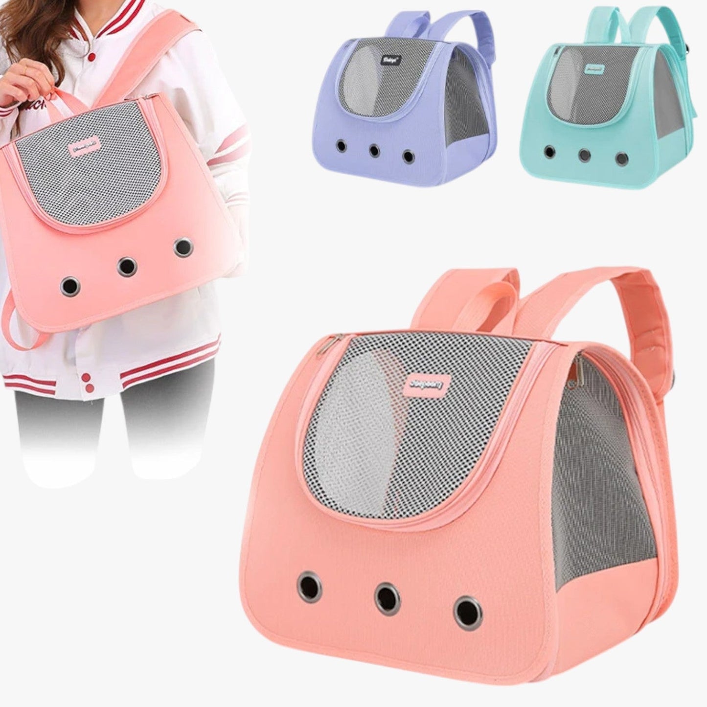 Lottie | Faltbarer und atmungsaktiver Rucksack für Tiere