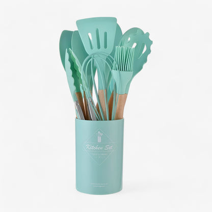 Set von 12 Küchenhelfern aus Silikon