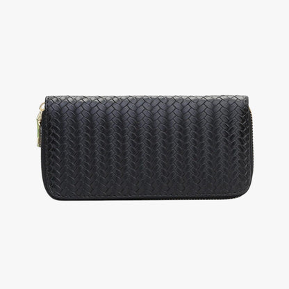 Elfenbein | Elegantes langes Portemonnaie mit Handytasche und Kartenfach