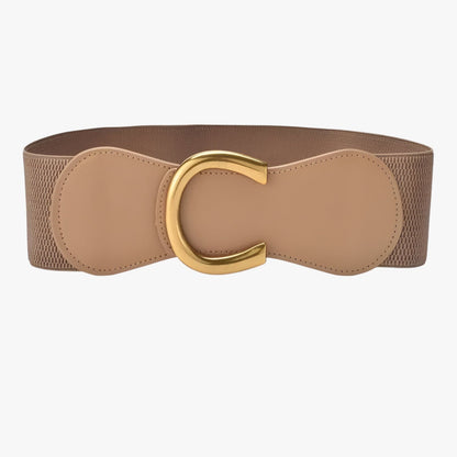 Elise | Lange elastische Taille mit goldener Schnalle