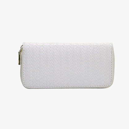 Elfenbein | Elegantes langes Portemonnaie mit Handytasche und Kartenfach