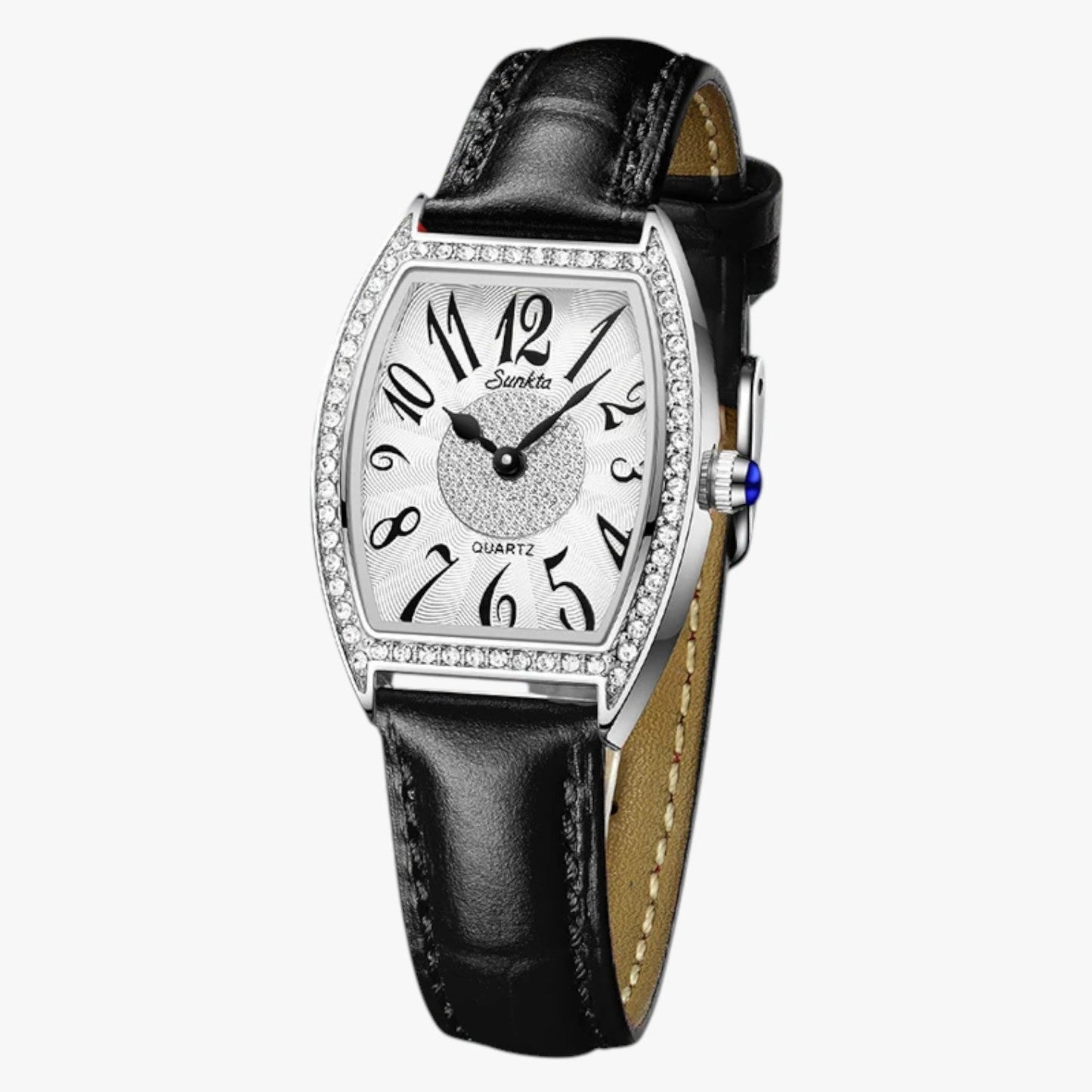 Seraphina | Eleganter Damenarmbanduhr LIGE Sunkta Quarz, Leder, Wasserdicht