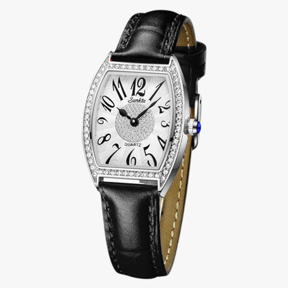 Seraphina | Eleganter Damenarmbanduhr LIGE Sunkta Quarz, Leder, Wasserdicht