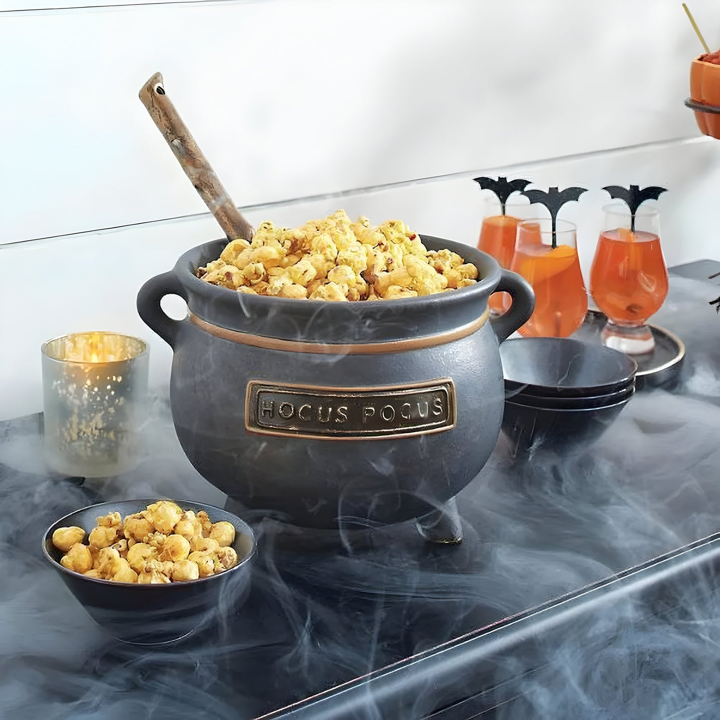 Kesselförmige Servierschüssel - Perfekt für Halloween-Partys