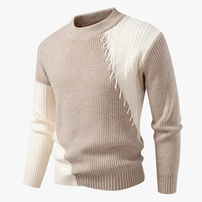 Felix | Oversize Herrenpullover, warm und elegant, Farbabgleich, für den Herbst