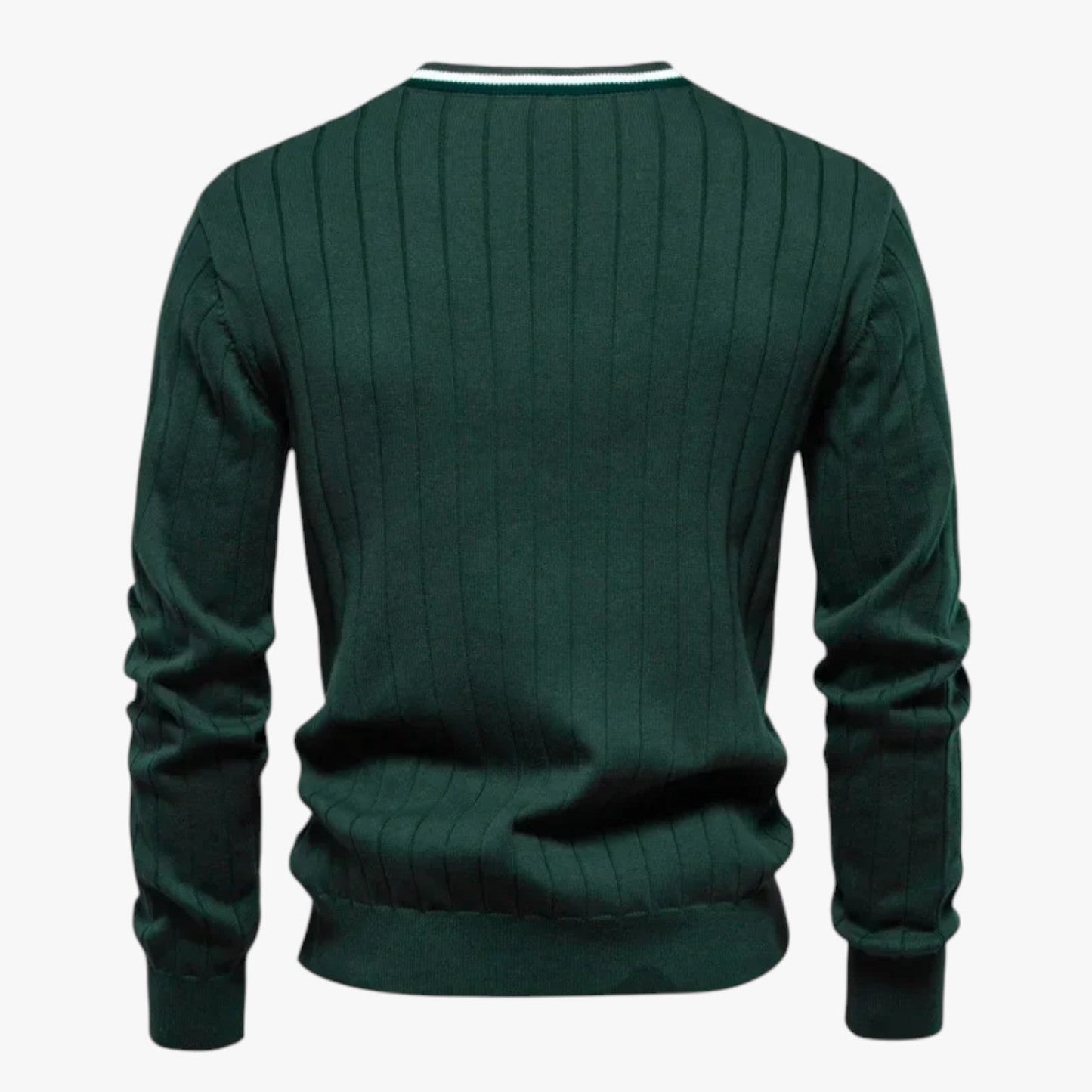 Jeremy | Herren-Lana-Cardigan mit V-Ausschnitt, warmes Color-Block-Design für Herbst/Winter