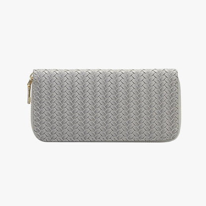 Elfenbein | Elegantes langes Portemonnaie mit Handytasche und Kartenfach