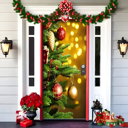 HolidayCheer | Polyester Weihnachts Hintergrundbanner - Schaffen Sie eine Festliche Atmosphäre für Ihre Dekorationen
