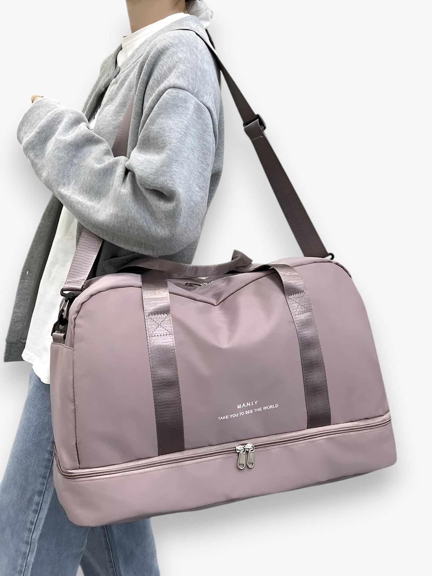 Erweiterbare Reisetasche für Sport und Wochenendausflüge