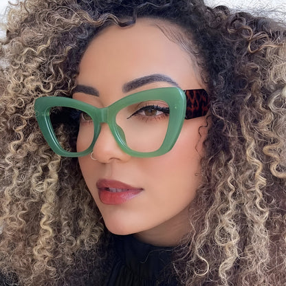 Melanie | Übergroße Katzenaugen-Sonnenbrille mit UV400-Schutz