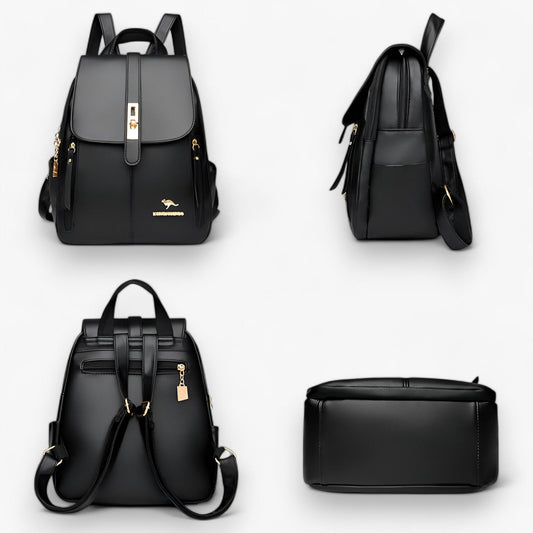 Eleganter Damen Leder Rucksack – Perfekt für Alltag & Reisen