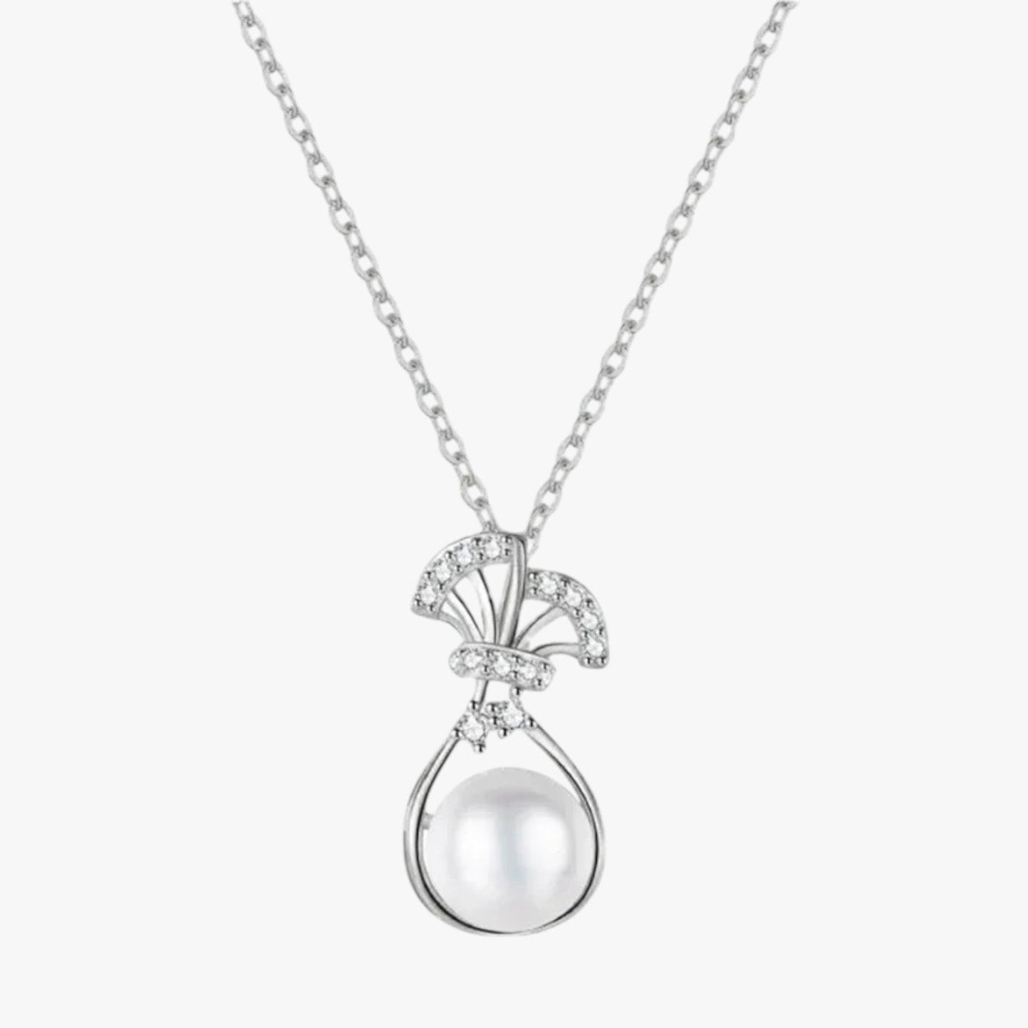 Elina | Kette und Tasche mit Imitationsperle Einzigartige Eleganz für besondere Anlässe