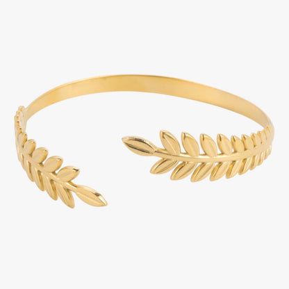 Adele | Goldener Boho-Armband mit Lorbeerblatt – Zeitlose Eleganz, die begeistert