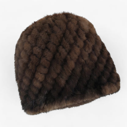 Luxe Minkfell Mütze - Winterliche Wärme & Eleganz