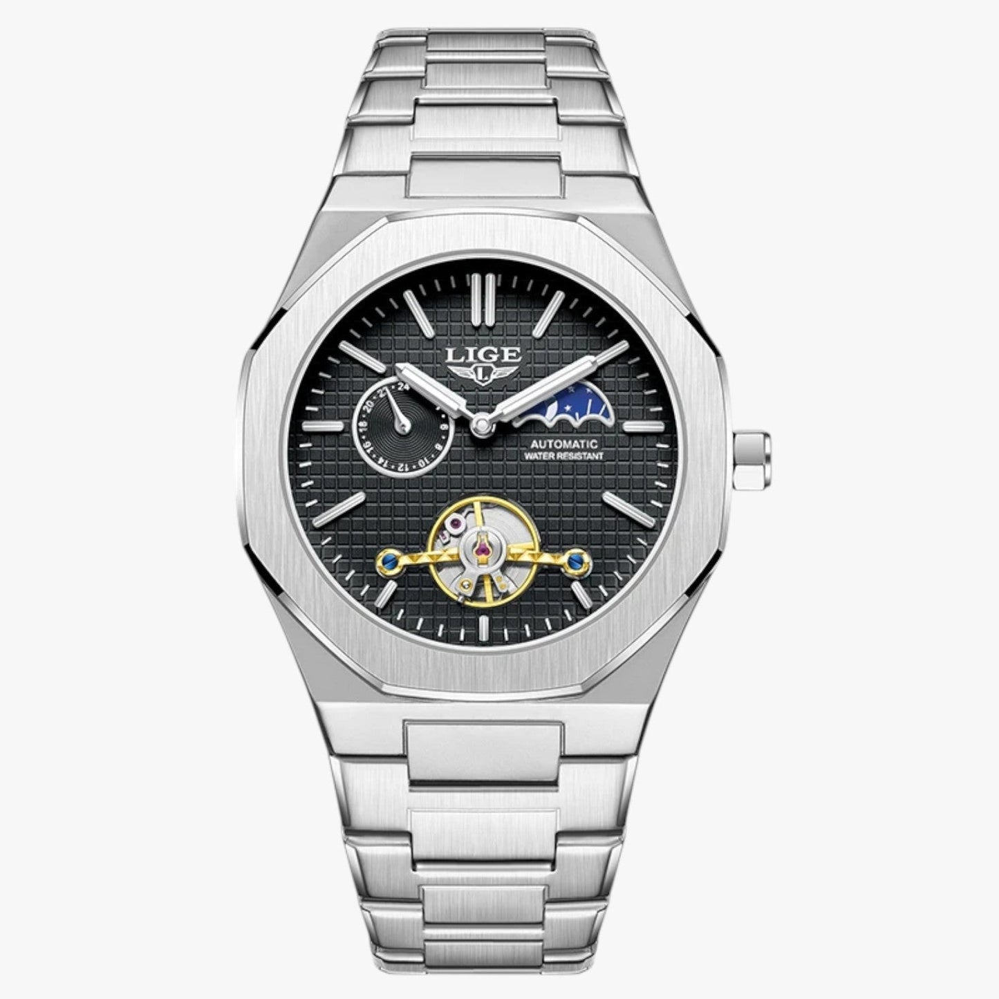 Lennox | Wasserdichte Luxus mechanische Uhr