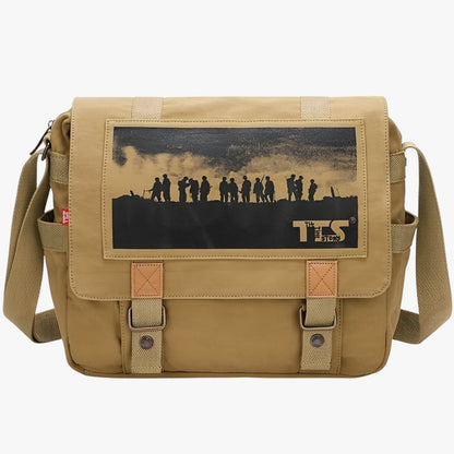Ethan | Große Vintage-Leinenslingtasche