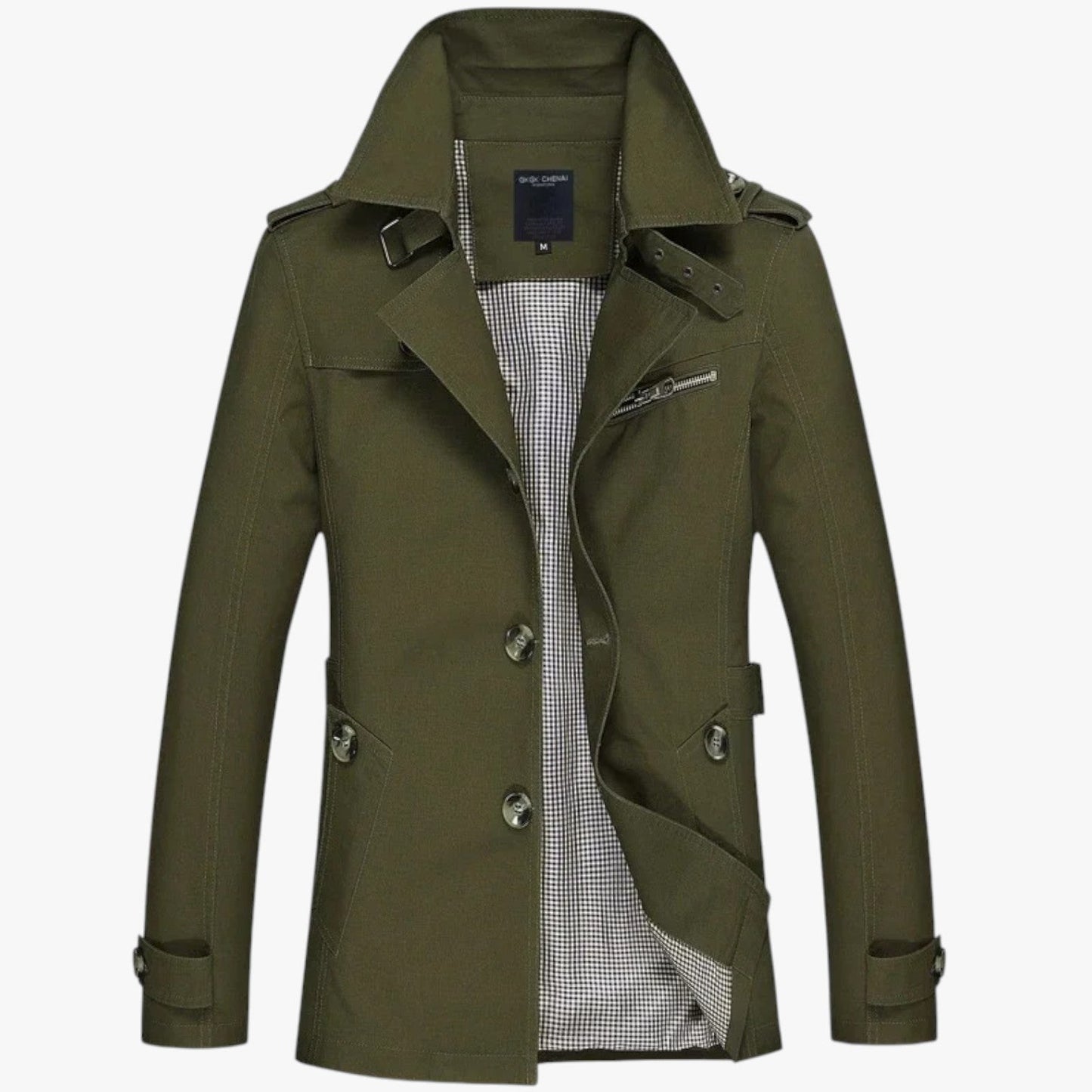Henry | Langen Herrenmantel – Lässiger Stil und Schutz für die Übergangszeit