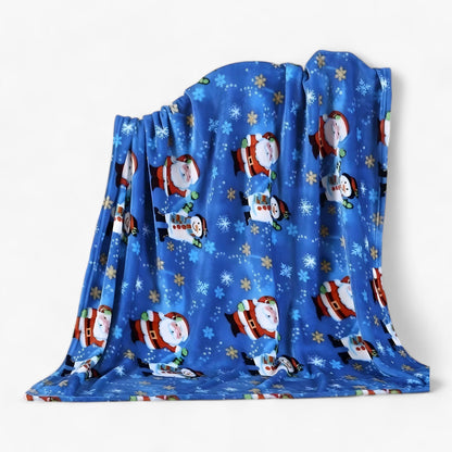 Luxuriöse Weihnachtsdecke aus Fleece - Elegante und kuschelige Urlaubsdekoration