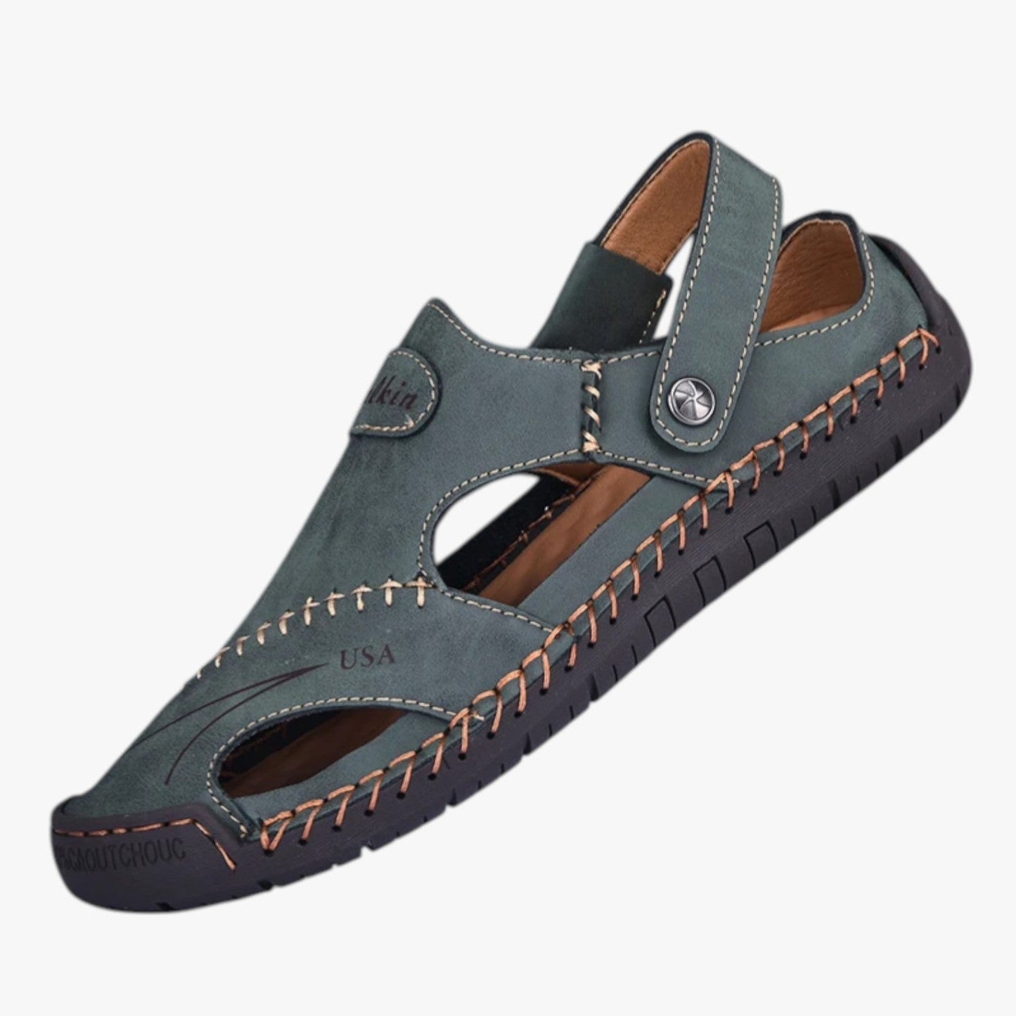 Owen | Herren-Sommersandalen - Atmungsaktives Leder und rutschfeste Sohle für einen stilvollen Akzent
