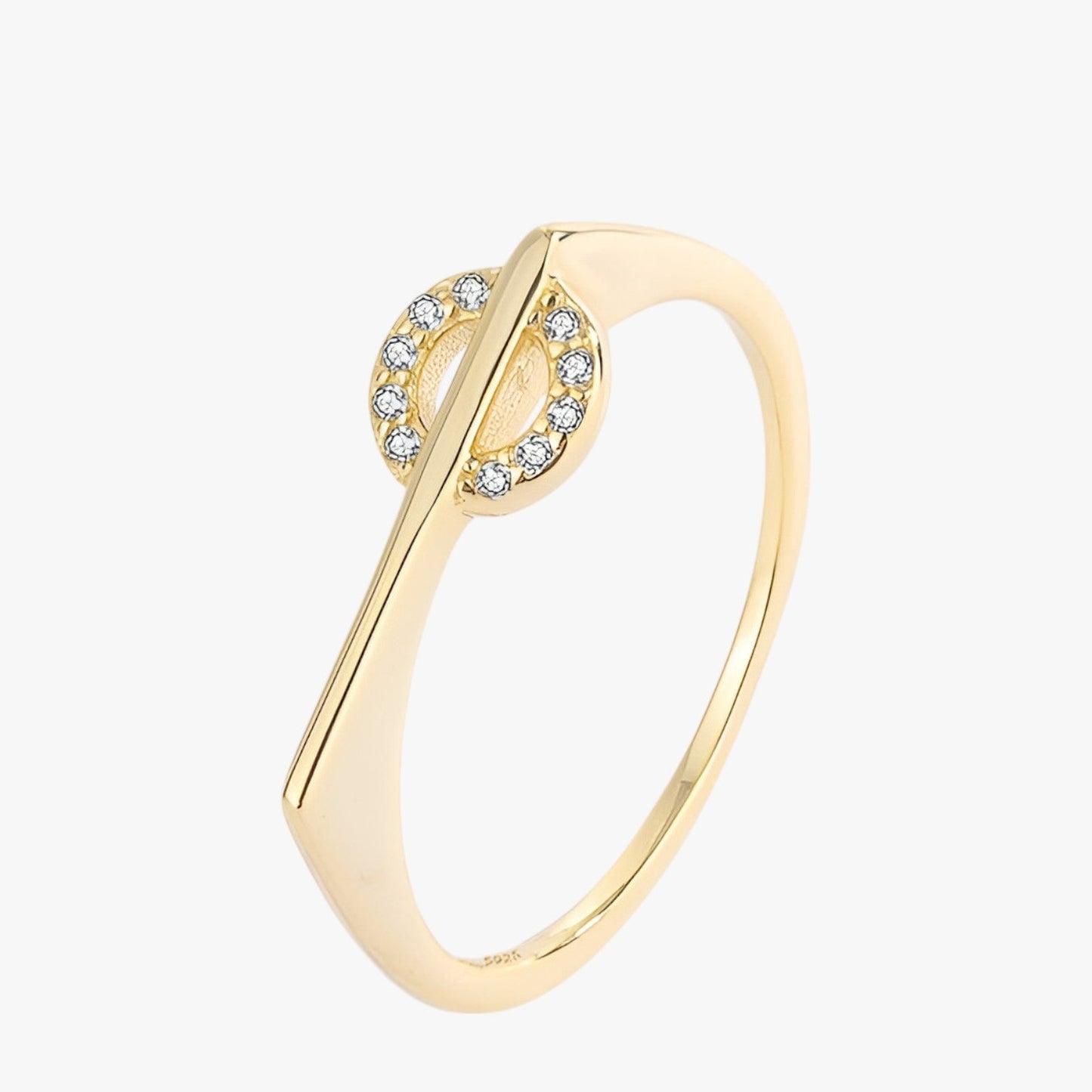 Giselle | Kreative Paarringe aus Silber und Gold mit Diamanten