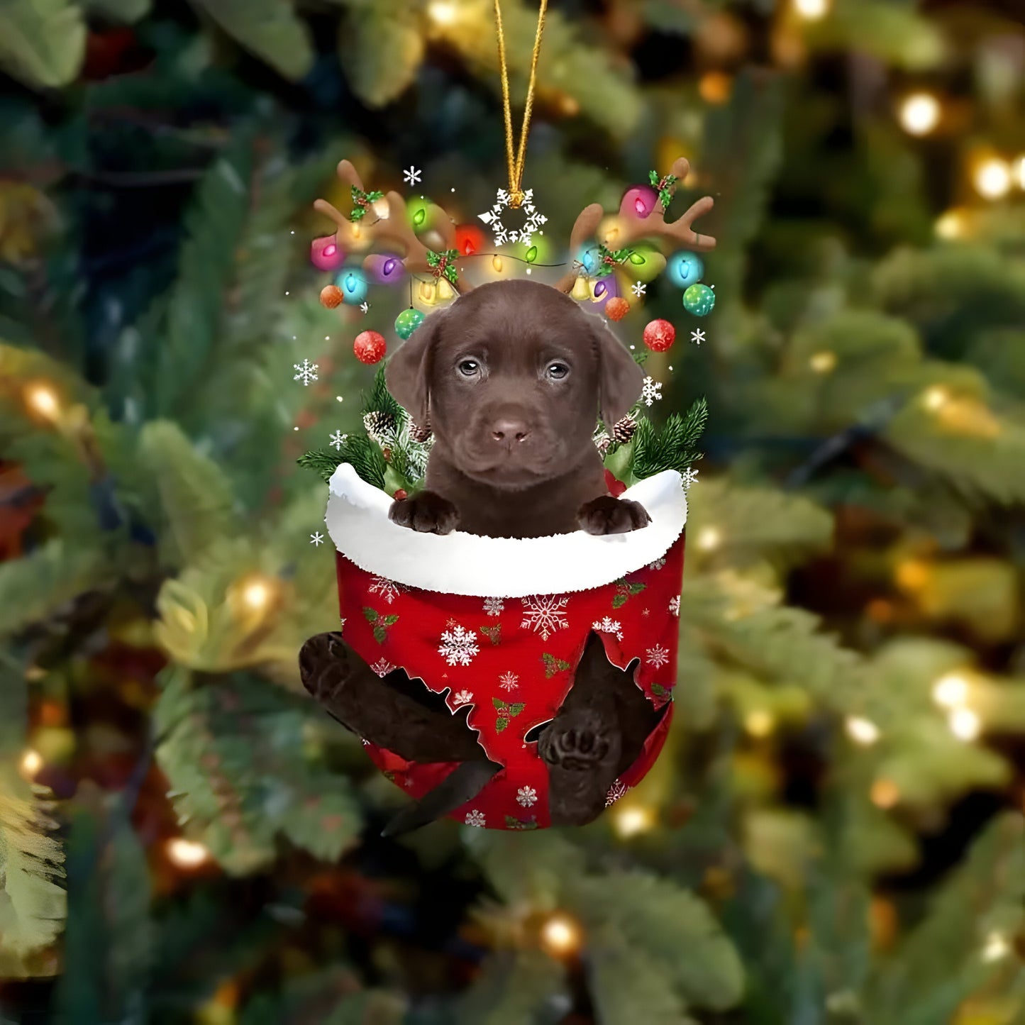 Hübsche Welpen-Dekoration | Weihnachtsbaum-Anhänger Welpe - Festlicher Charme und Geschenk für Hundeliebhaber