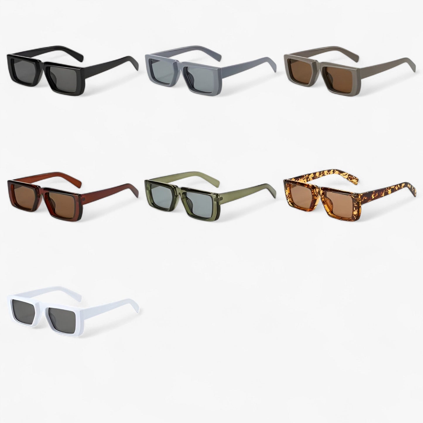 Luca | Y2K Designer Sonnenbrille mit quadratischem Rahmen Unisex