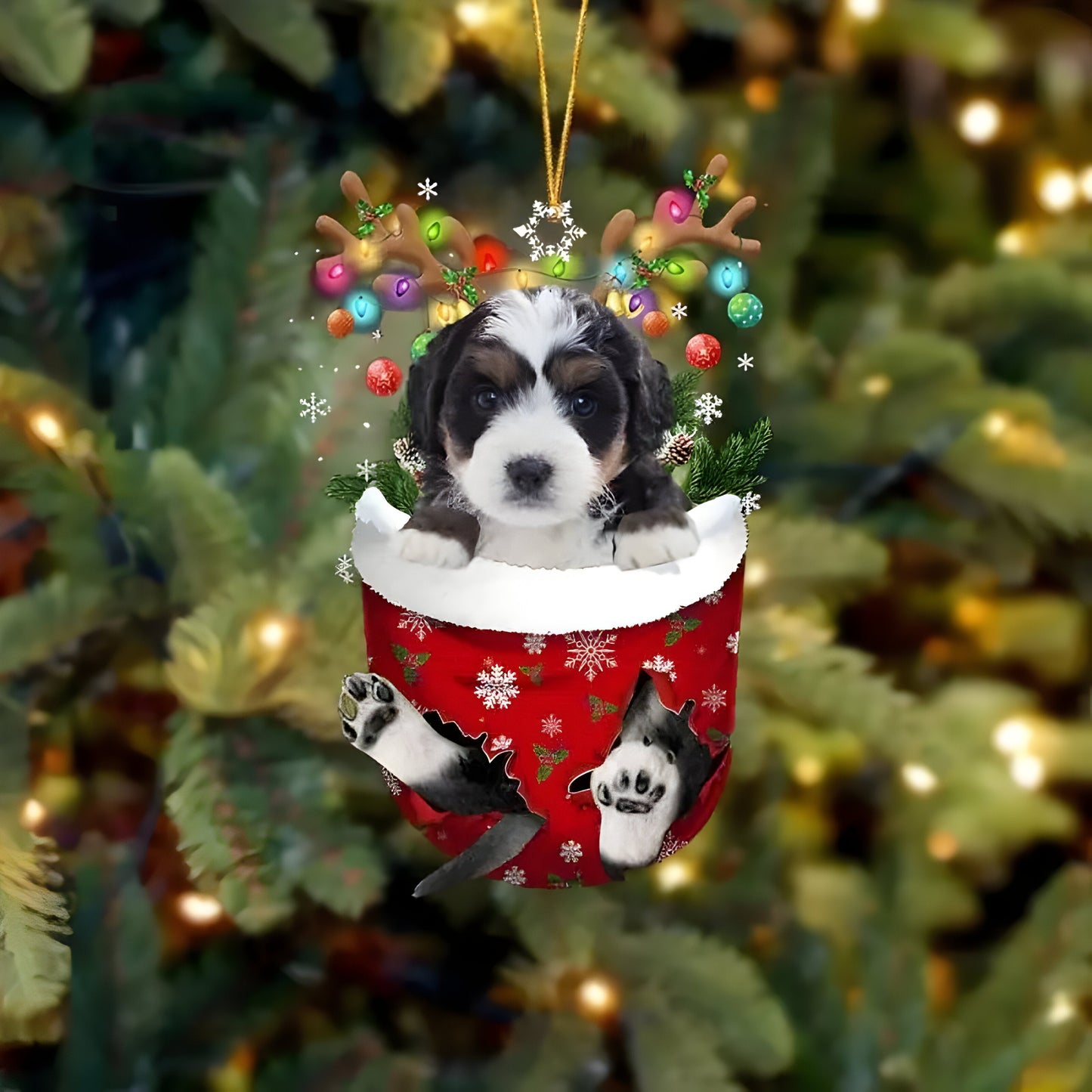Hübsche Welpen-Dekoration | Weihnachtsbaum-Anhänger Welpe - Festlicher Charme und Geschenk für Hundeliebhaber