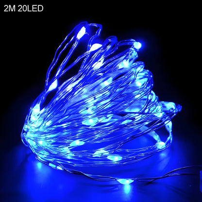 TwinkleLights | LED Lichterschlauch 20LED - Beleuchten Sie Ihre Feste mit dem Weihnachtsmann und Schneeflocken