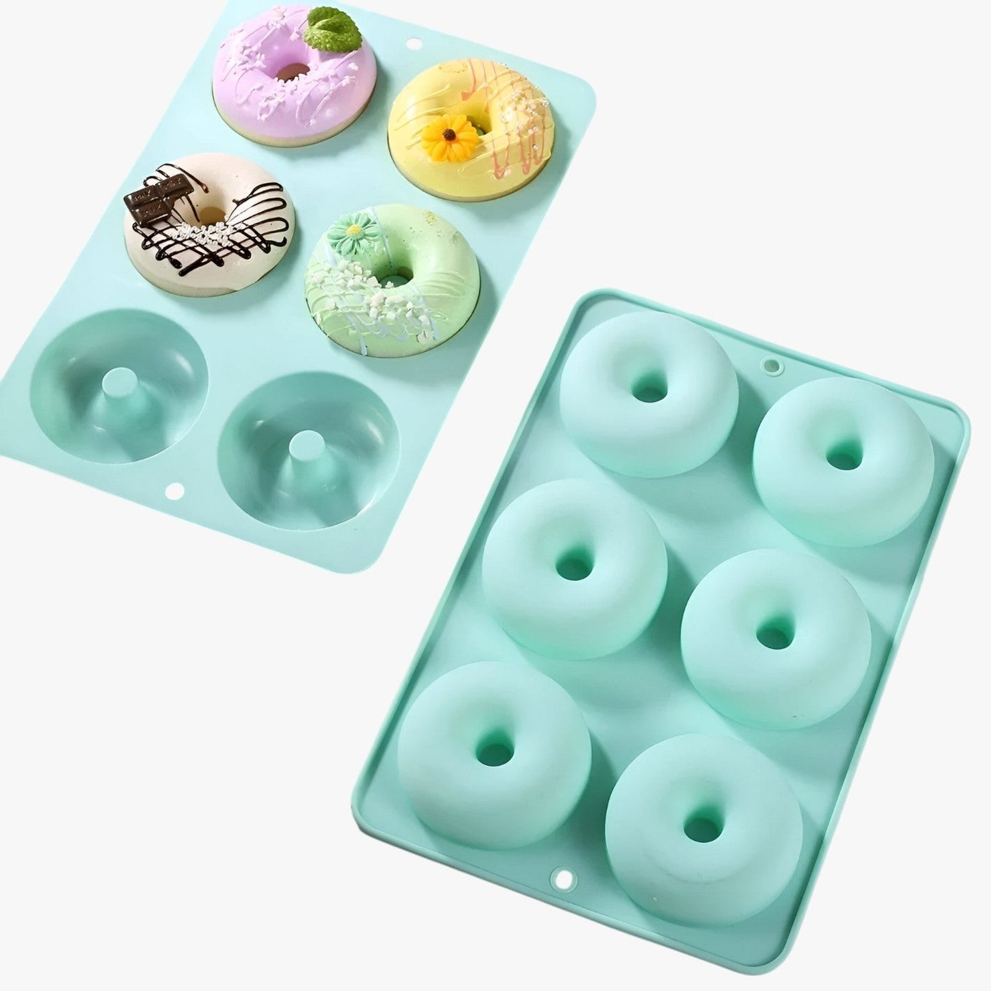Kira | Silikonform für Donuts und Kuchen 6-in-1