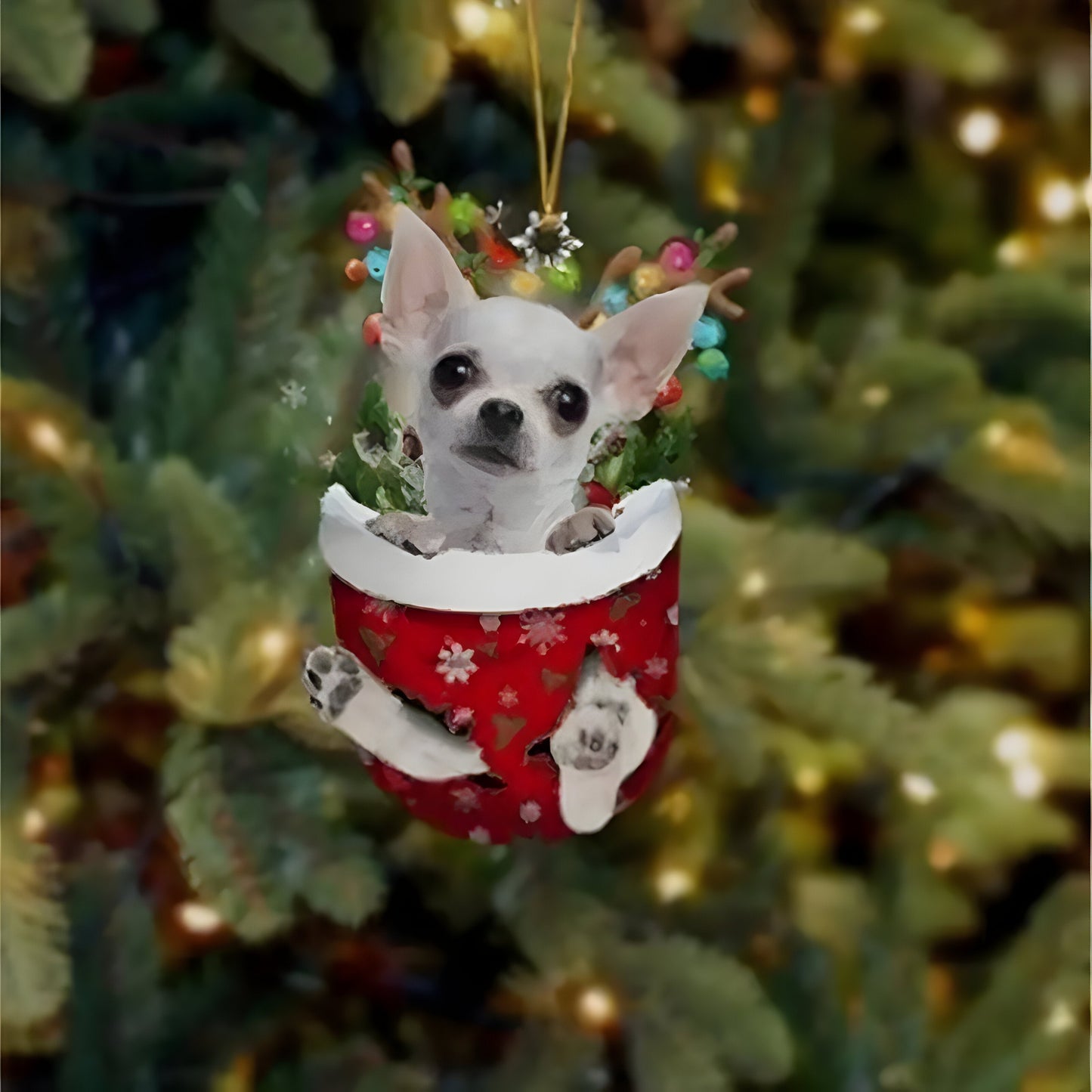 Hübsche Welpen-Dekoration | Weihnachtsbaum-Anhänger Welpe - Festlicher Charme und Geschenk für Hundeliebhaber