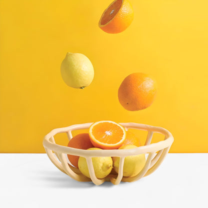 Artistische Fruchtschüssel aus Resin mit Elegantem Design