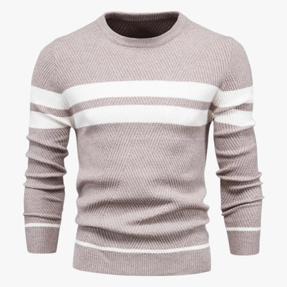 Adam | Eleganter Männer-Sommerpulli mit warmem, schlankem Schnitt und floraler Stil