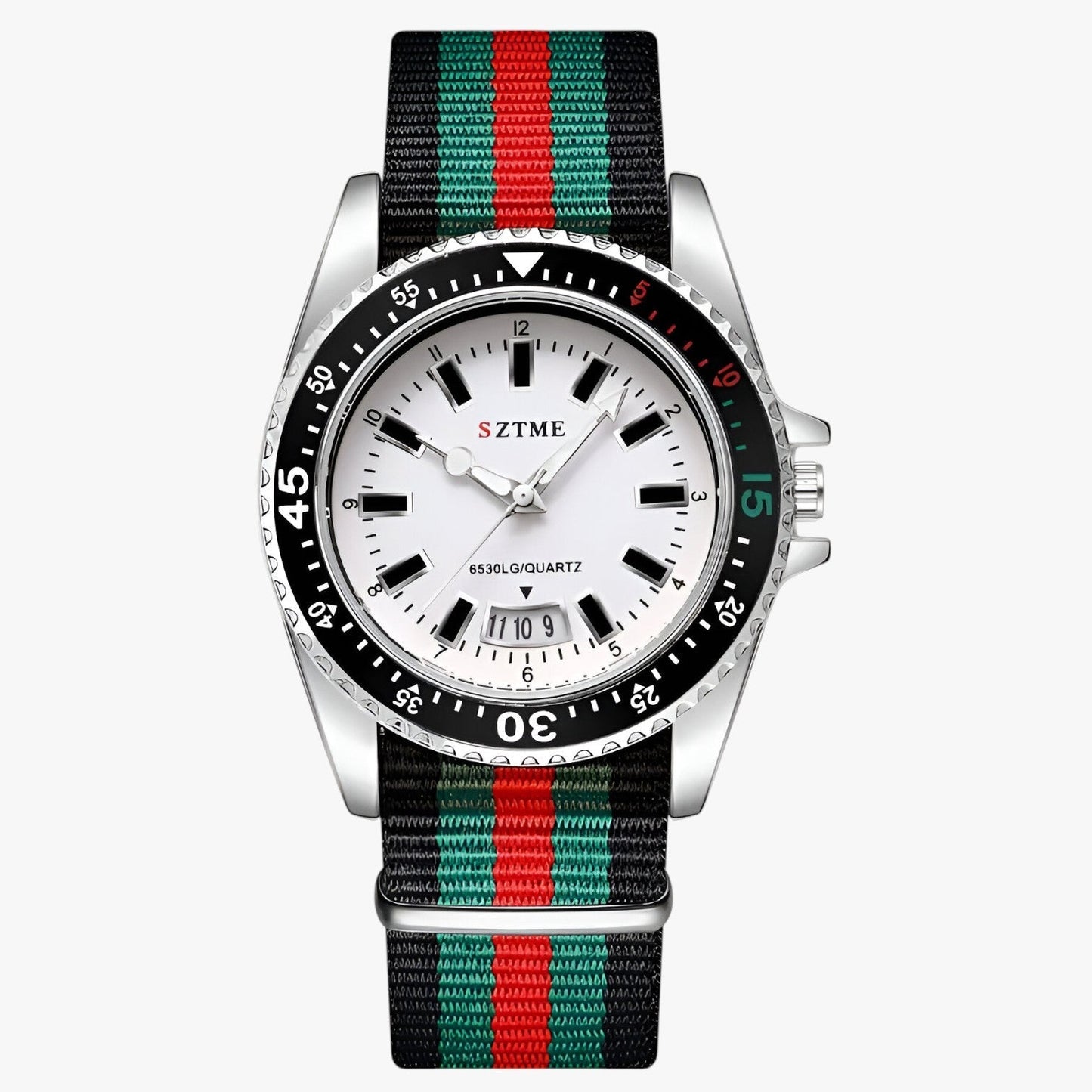 Lincoln | Elegante Uhr mit Nylonarmband und Nachtbeleuchtung