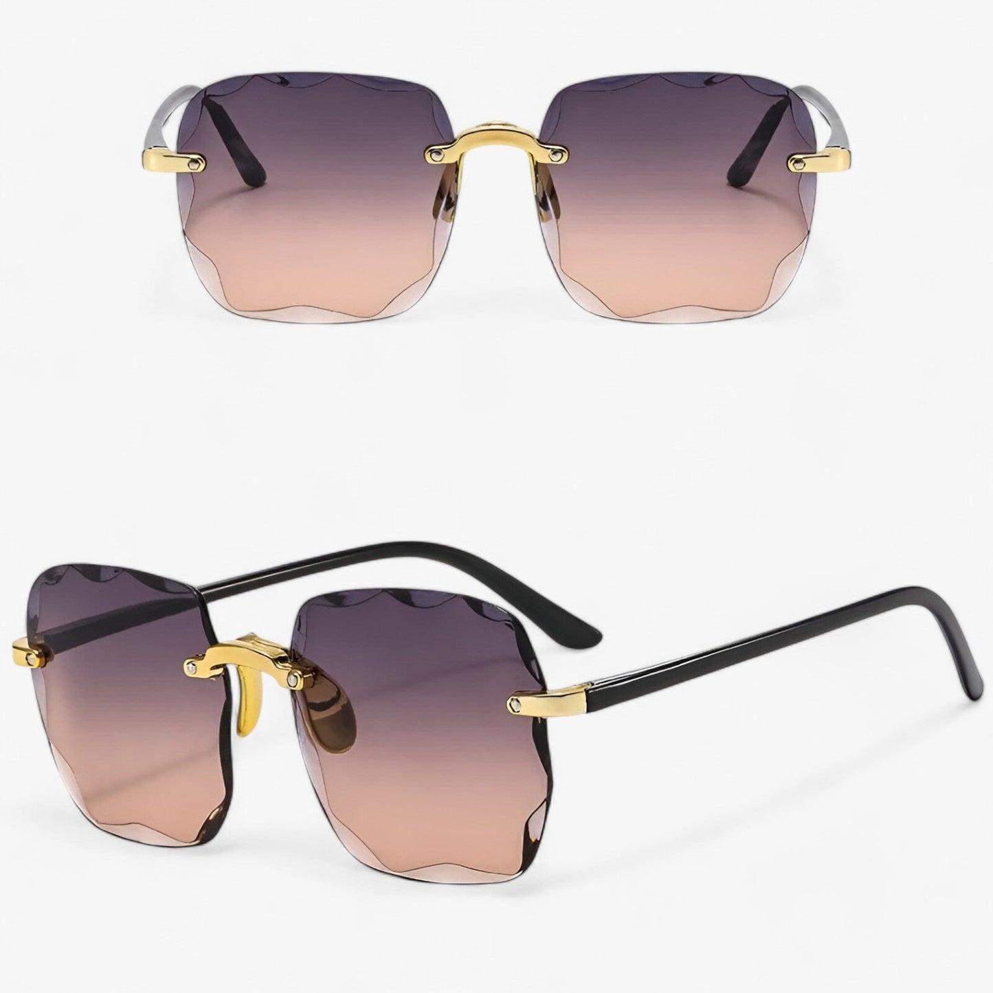 Kamila | Stilvolle randlose Sonnenbrille mit UV-Schutz