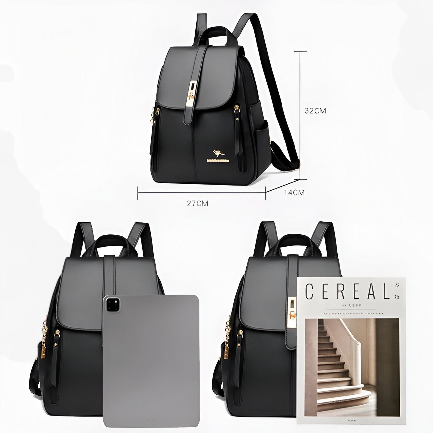 Eleganter Damen Leder Rucksack – Perfekt für Alltag & Reisen