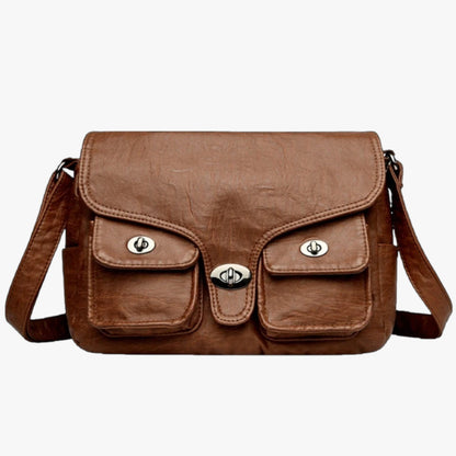 Amara | Elegante Vintage-Shopper aus PU-Leder