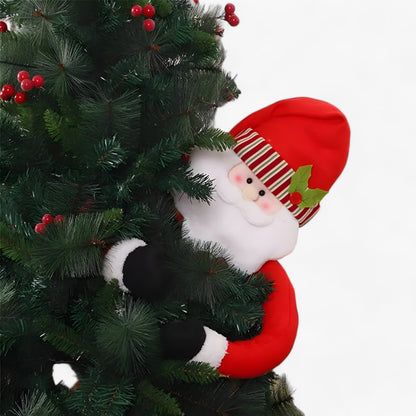 SantaHug | Weihnachtsschmuck 105 cm – Verleihen Sie Ihrem Baum eine lustige Note