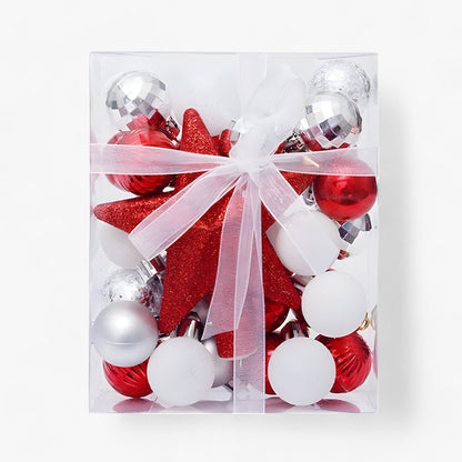 Set aus 30 Weihnachtsdekorationen - Verwandeln Sie Ihren Baum mit festlicher Eleganz