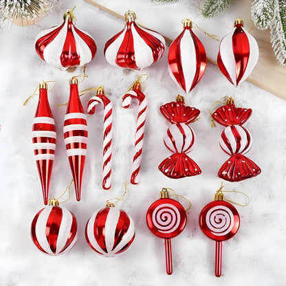 Rote Weihnachtskugeln – festliche Ornamente und Weihnachtsgeschenke